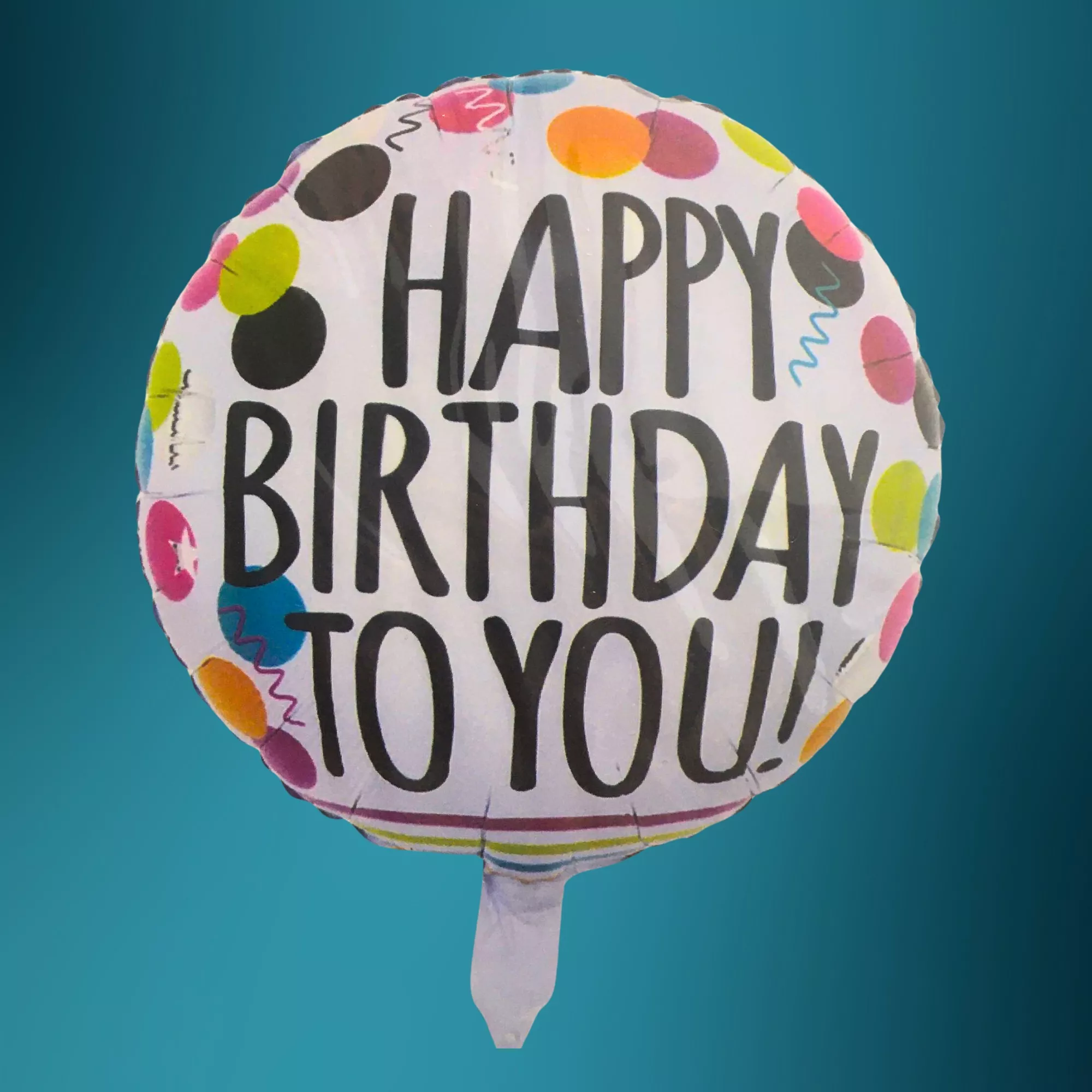 Fólia lufi / Happy Birthday / 45 cm