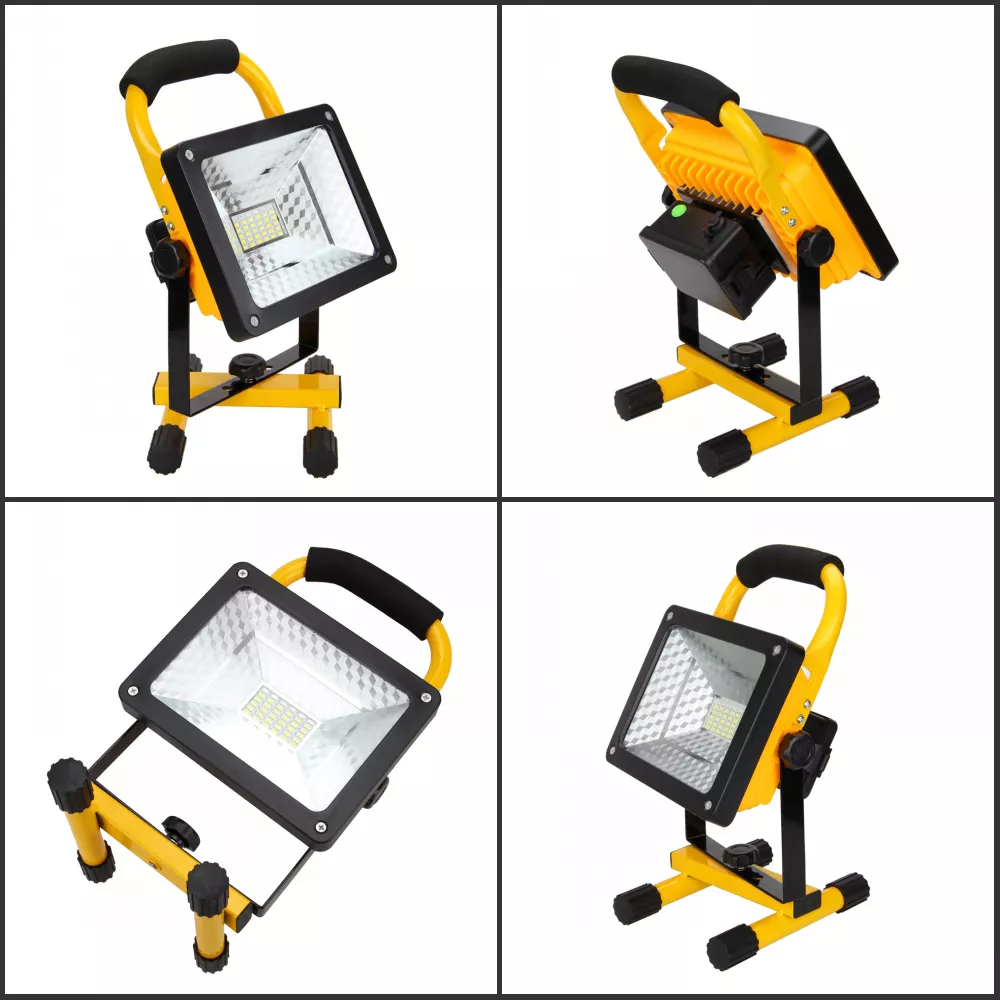 50 W Hordozható led reflektor változtatható fényerősséggel / akkumulátoros
