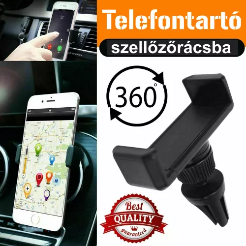 Autós mobiltartó - szellőzőrácsba illeszthető