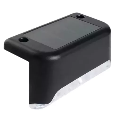 Napelemes vízálló LED lámpa készlet, lépcsőre, korlátra, RGB fényű, 4 db
