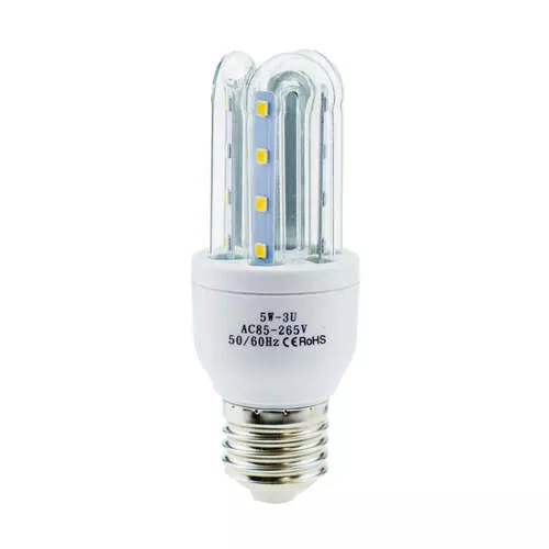 5W LED fénycső E27 foglalatba - melegfehér - (energiatakarékos, 5W ≈ 40W)