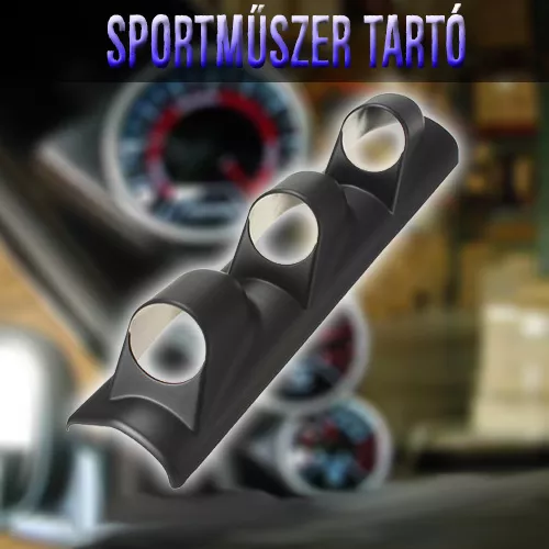 Ívelt 3 rekeszes sportműszer-tartó autóba