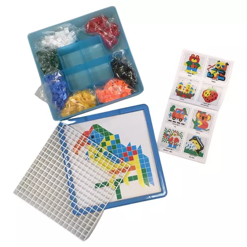 Fejlesztő, kreatív mozaik puzzle készlet, 490 db-os