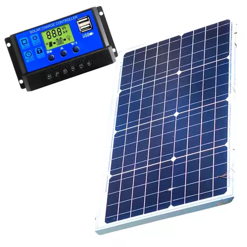 150W napelem + töltésvezérlő / napelemes szigetüzem