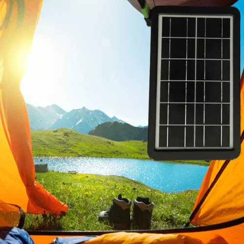 Univerzális napelem töltő panel / több csatlakozóval + hordozható - 3.5W
