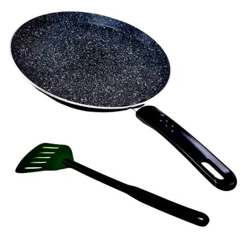 Gránit palacsintasütő 25cm + kiszedőlapát / premium pan / serpenyő