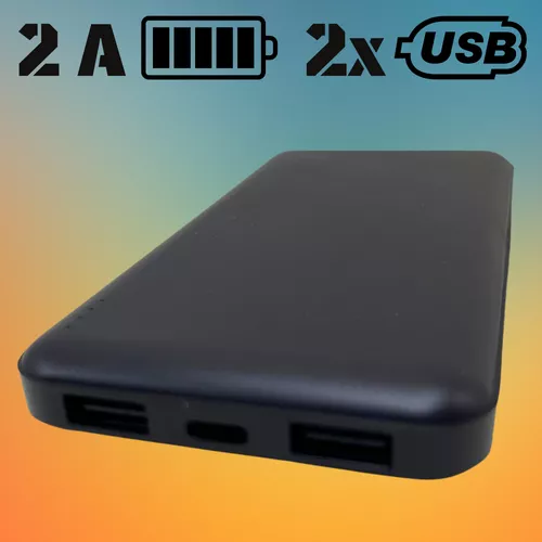 SuperSlim Powebank 2x USB, 2A töltöttségjelző / 4000 mAh - DAE