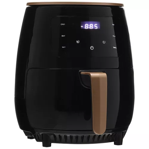 Air Fryer fritőz, olaj nélküli forrólevegős sütő digitális LCD kijelzővel, érintővezérlős kezelőpanellel, 6 L