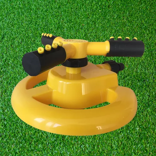 Forgókaros kerti vízpermetező, öntöző, esőztető, locsoló, sprinkler - sárga