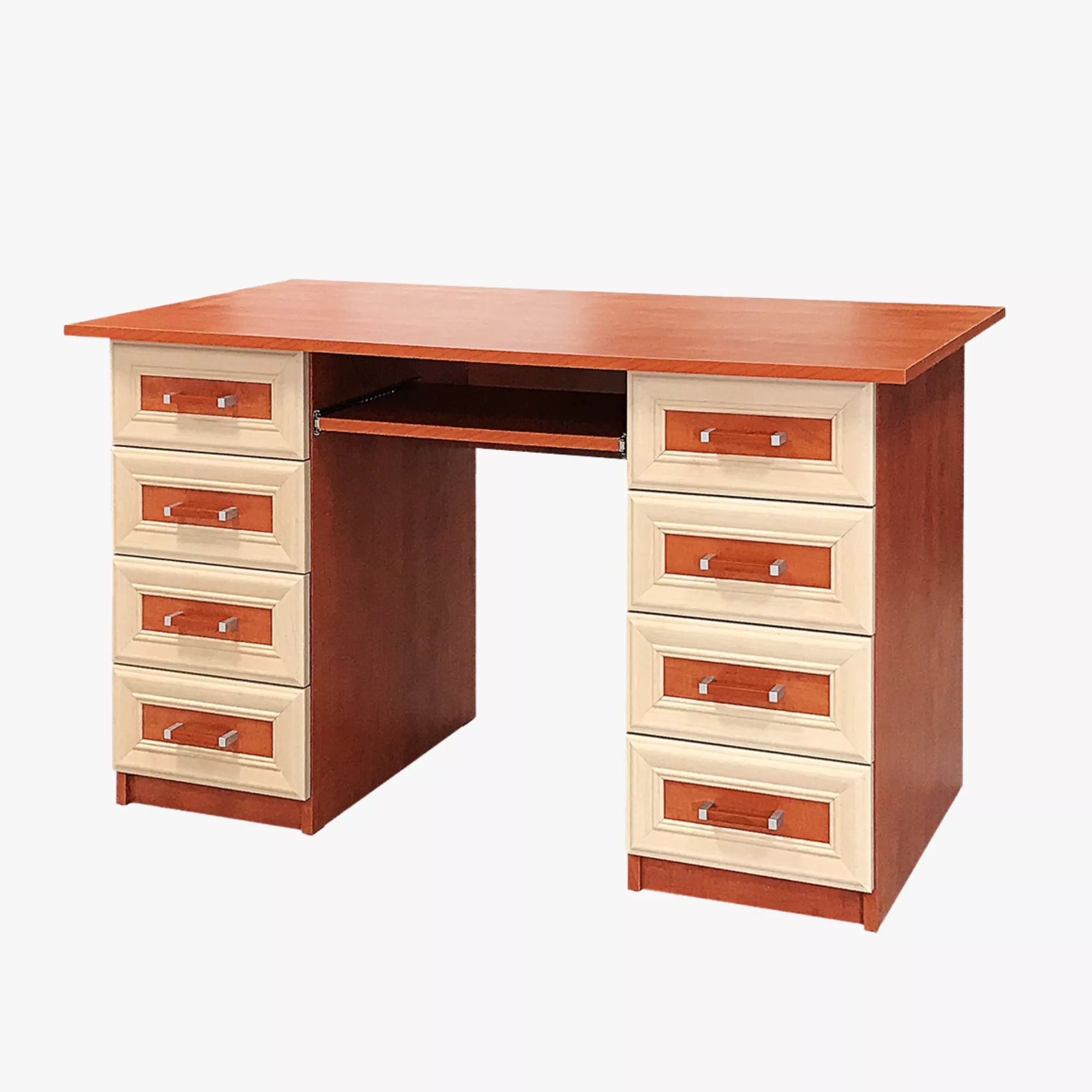 4 + 4 fiókos betétes számítógépasztal