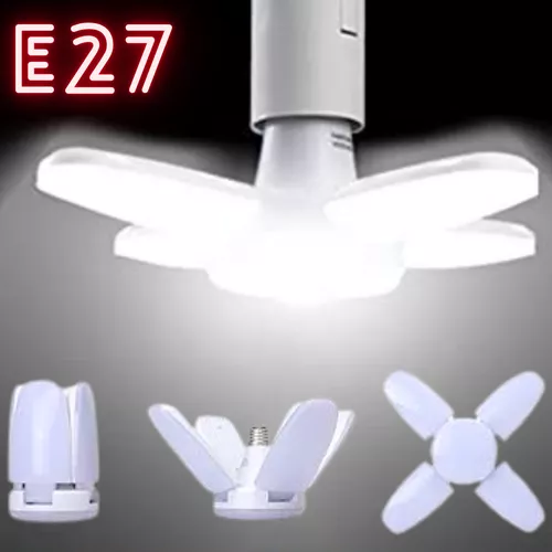 Szétnyitható, energiatakarékos 4 ágú propeller LED izzó, E 27