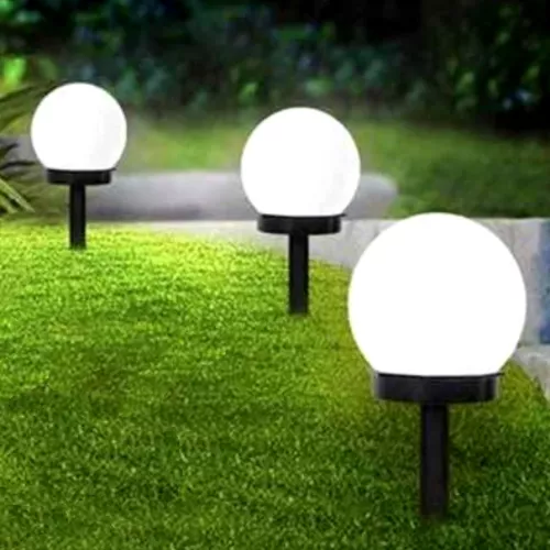 Gömb napelemes lámpa - leszúrható kerti LED lámpa / 1db