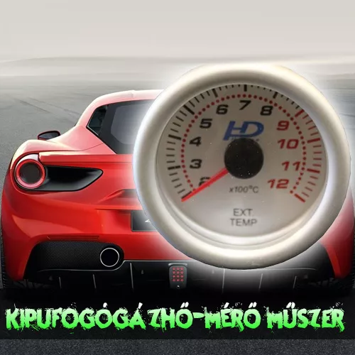 Kipufogógáz hőmérsékletmérő műszer / sportműszer autóba