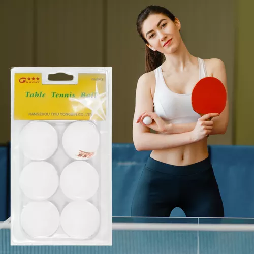 6 db-os ping-pong labda csomag / fehér