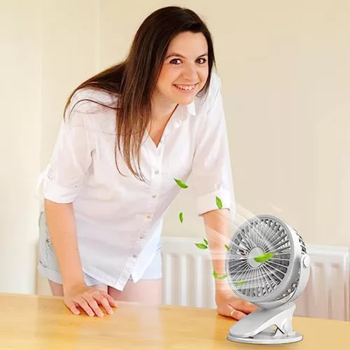 Talpas + csiptethető vezeték nélküli ventilátor beépített led világítással