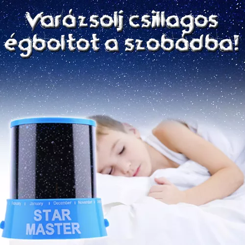 Star Light Csillagkivetítős lámpa / csillagos égbolt a szobádban!