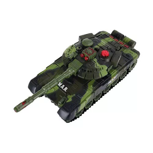 Élethű RC tank LED fényekkel, hangeffektekkel és találatjelzővel - zöld