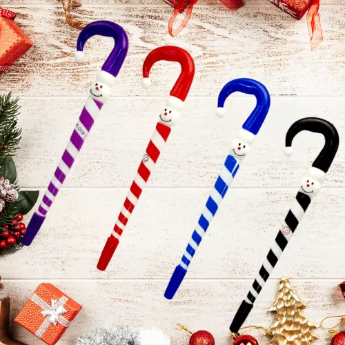 4db-os Karácsonyi Cukorbot - dísz + toll, sétapálca - Candy Cane