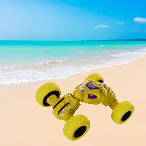 Flexi monster truck jeep, duál motoros meghajtással - sárga