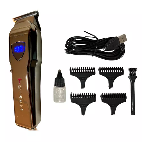 Professional barber hajvágógép LCD kijelzővel 4 fejjel