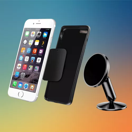 Mágneses asztali + autós telefontartó 2 adapterrel