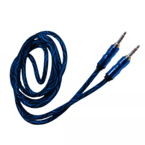 3.5 mm audio AUX kábel / többféle színben / 1 m - kék