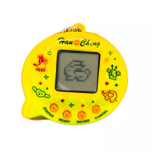 Mini tamagocsi játék, virtuális kisállat, Tamagotchi - sárga