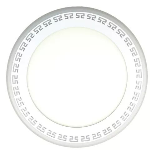 18 + 6 W  LED panel fehér/kék világítás/ külső szerelésű, kerek kivitel, görög mintázat
