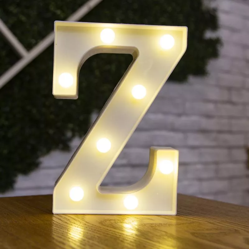 LED világító Z betű - 22cm elemes