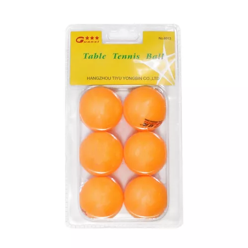 6 db-os ping-pong labda csomag / narancssárga