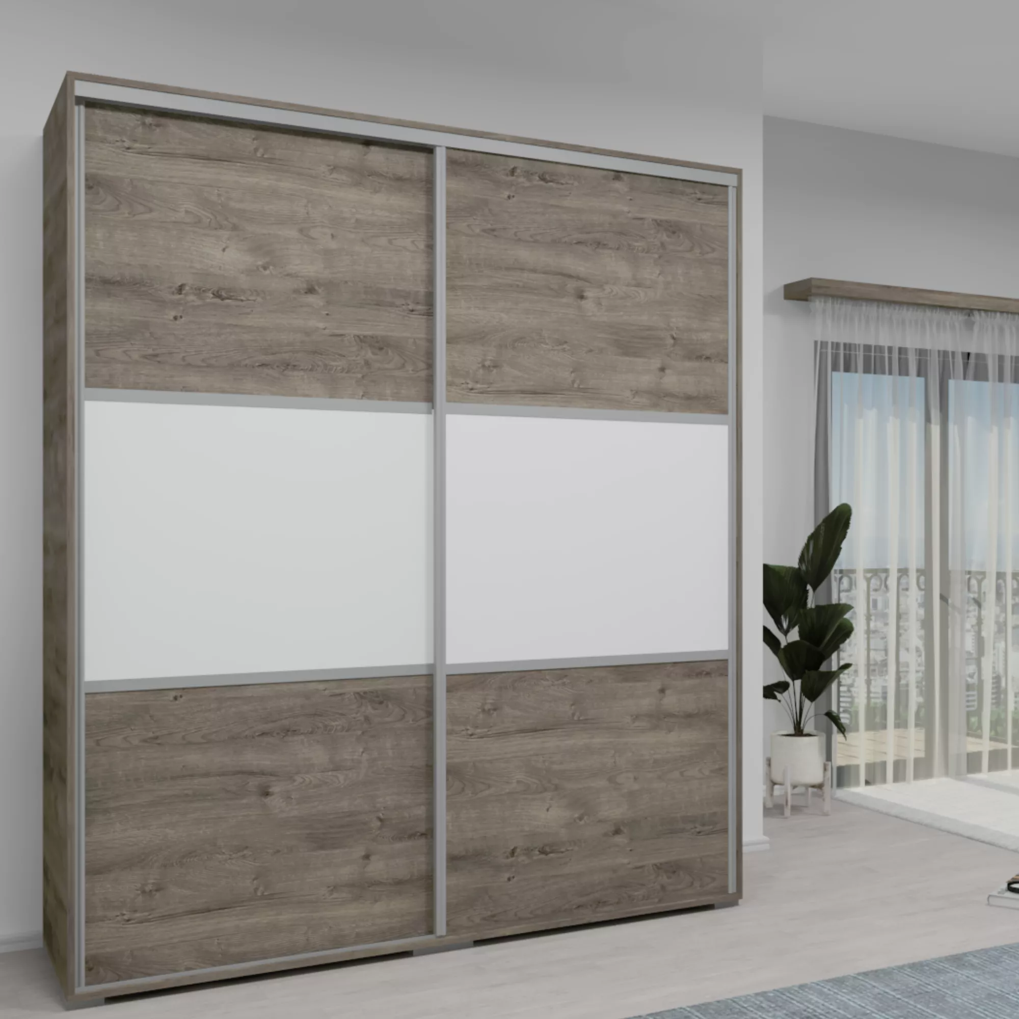 NT1 tolóajtós gardrób - 200