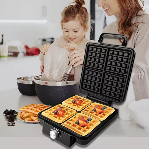 Tapadásmentes négyszeletes gofrisütő, waffelsütő