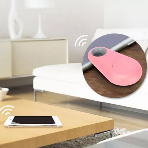 Láthatatlan póráz – Bluetooth értékmegőrző - Kulcstartó - rózsaszín 