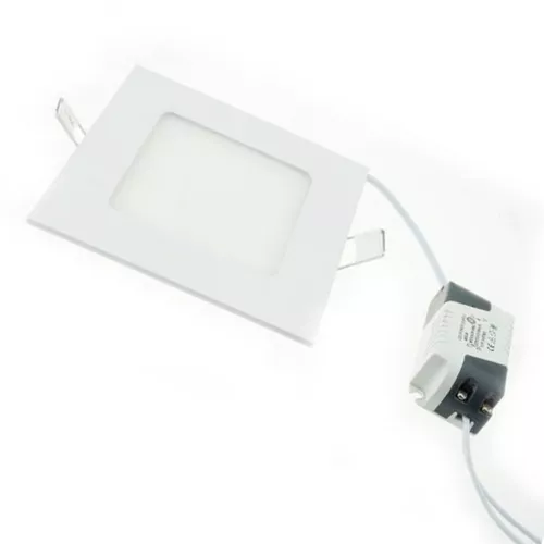 Négyzet LED panel / 12W, 16,5 x 16,5 cm - hidegfehér - beépíthető