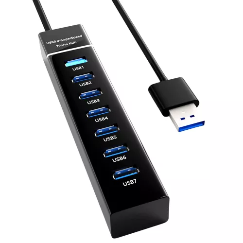 USB elosztó 3.0 / 7 port HUB