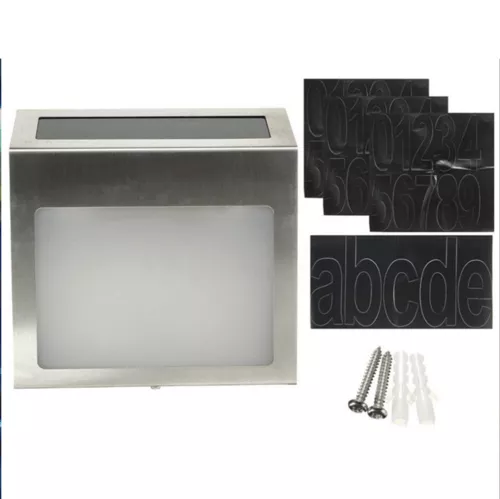 Prémium Solar LED házszám - napelemes