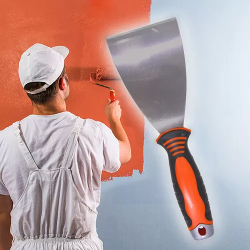 Spakli, spatula gumírozott nyéllel / 3″