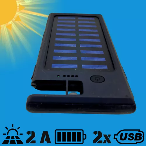 Napelemes Powerbank / 2xUSB, 2A / 3200 mAh