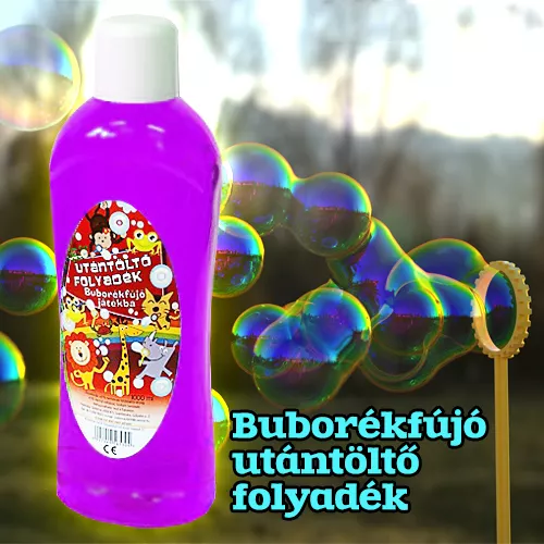 BUBORÉK FÚJÓ UTÁNTÖLTŐ Buborékfújó folyadék 1000ml