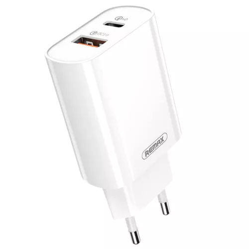 Intelligens hálózati gyorstöltő adapter minden mobilhoz 20W 3A USB és Type C csatlakozóval QC 3.0 töltő