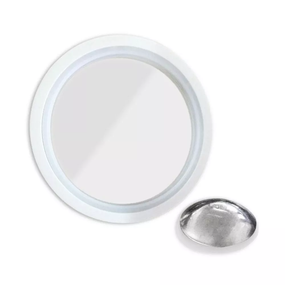 360° LED sminktükör, kozmetikai tükör tapadókoronggal és mágnessel / 5-szörös nagyítás