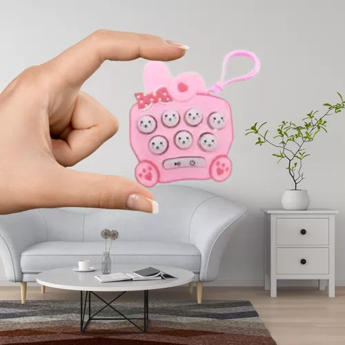 Mini pop-it, stresszoldó kulcstartó játék - masnis