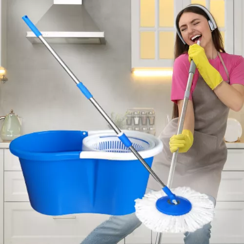 Easy spin mop / forgótálas felmosó szett - kék