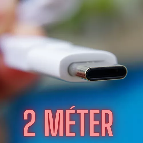 USB gyorstöltő kábel, adatkábel, 2 méter, Type-C (USB-C)
