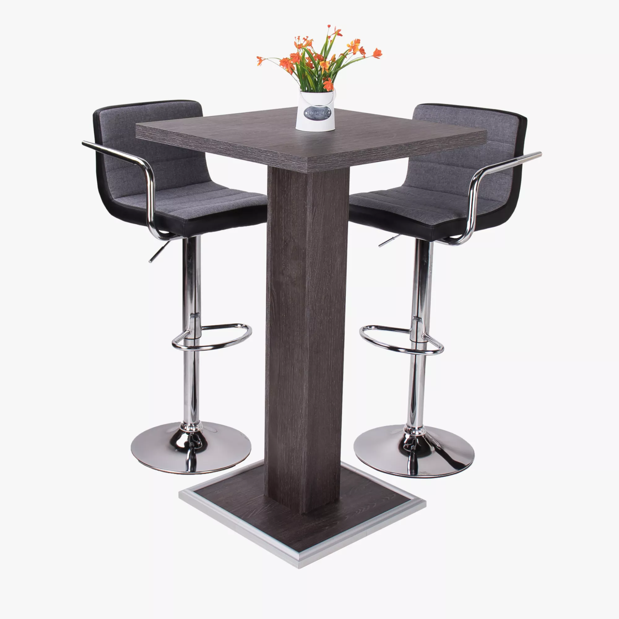 Chloe bárszék - Szövet-mubor | Króm láb és kartámasz | Állítható