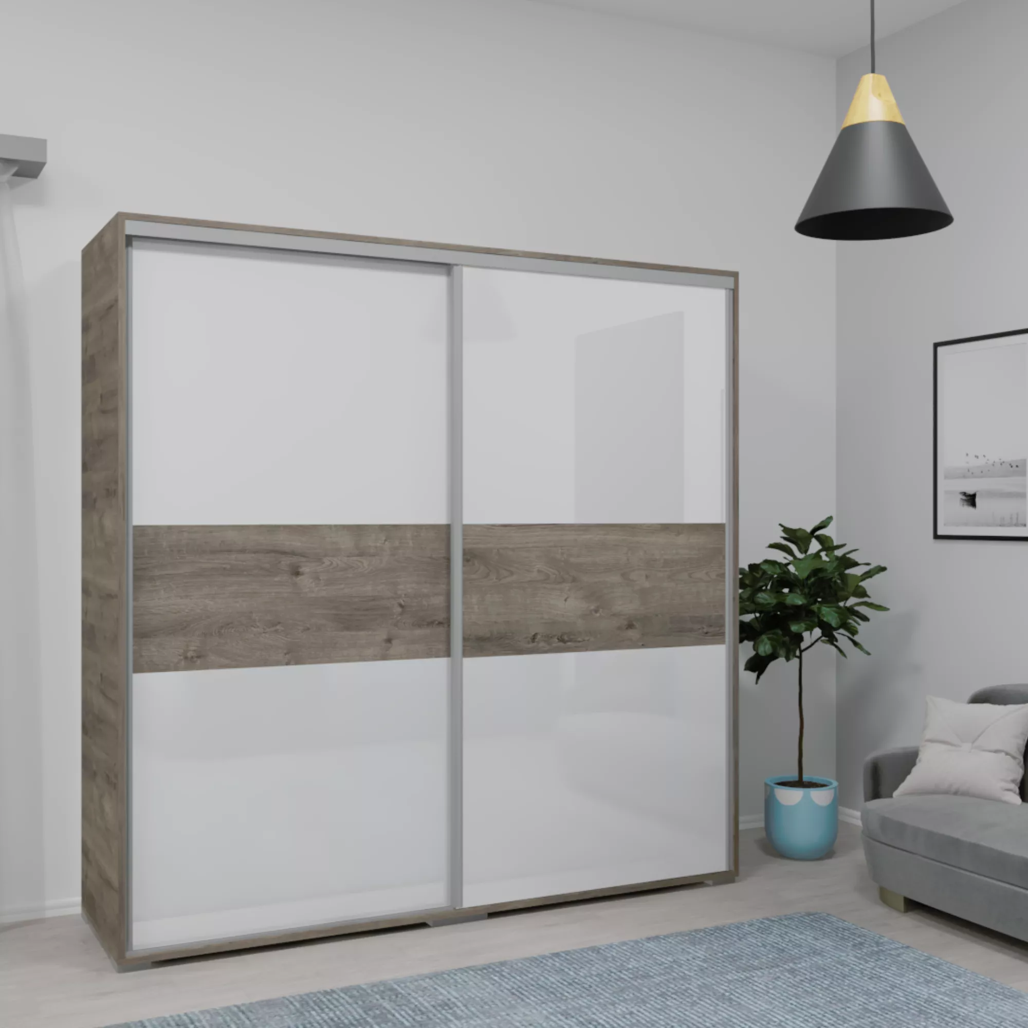 NT12 tolóajtós gardrób - 200