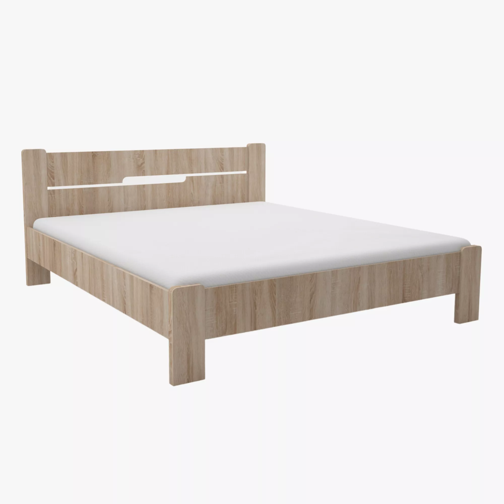 Olivér ágyrácsos franciaágy