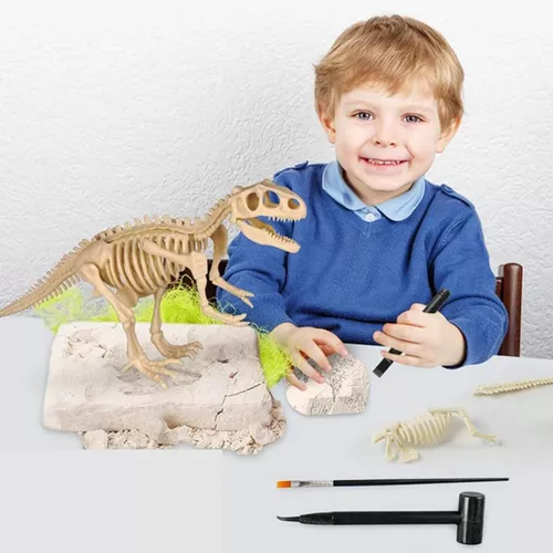Dinoszauruszos régészeti ásatás készlet, dínó kövület feltáró szett - T-rex 