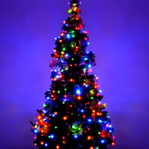 Multicolor Prémium 200 led / 20M kültéri fényfüzér, toldható karácsonyfa égő