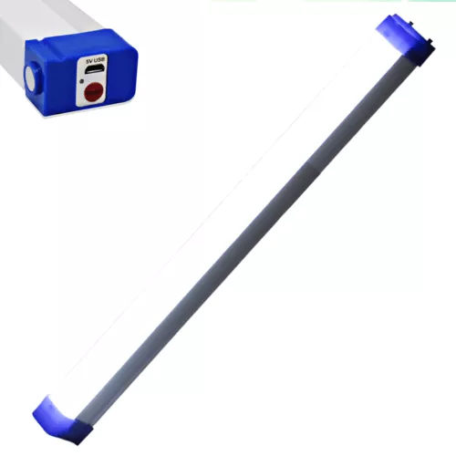 Extra neon led fénycső 52cm hordozható, több funkciós camping lámpa, munkalámpa, stecklámpa
